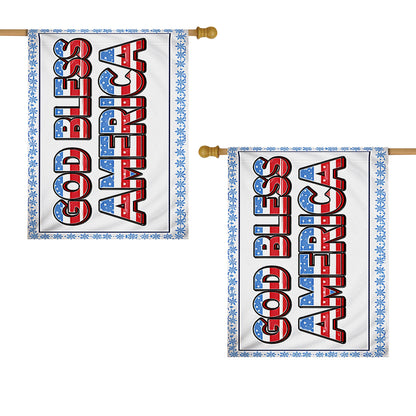 Shineful House Flag 30" x 40" - God Bless America