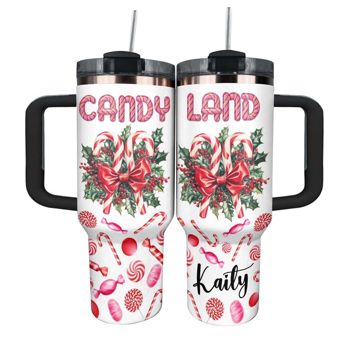 Shineful Glossy Tumbler Personalized Holiday Sweets