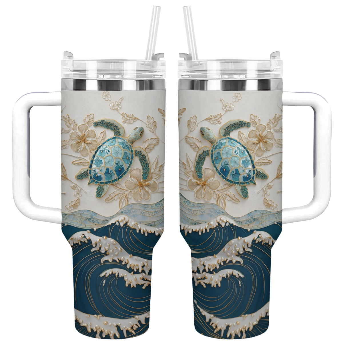 Shineful Tumbler Majesty Tides and Sea Turtles