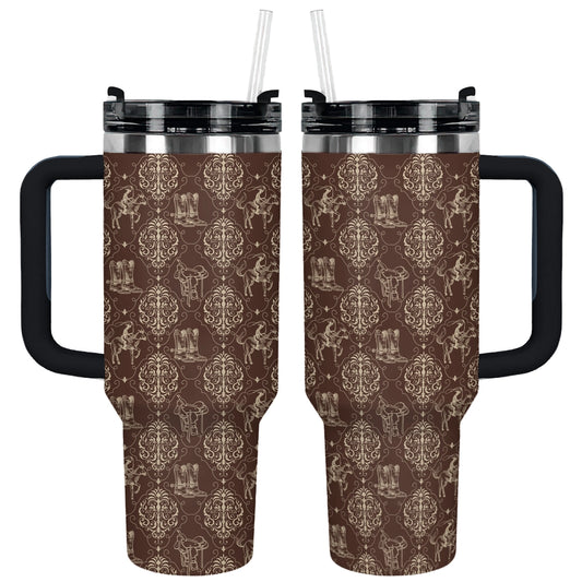 Shineful Tumbler Western Scroll