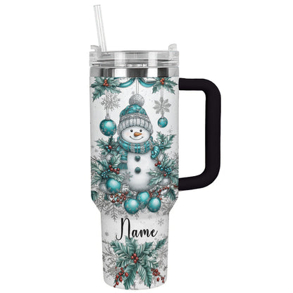Shineful Tumbler Personalized Snowman