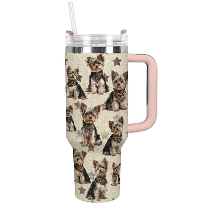 Shineful Tumbler Yorkie Star Charm