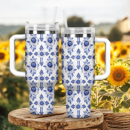 Shineful Tumbler Sunflower Blooming With Grace