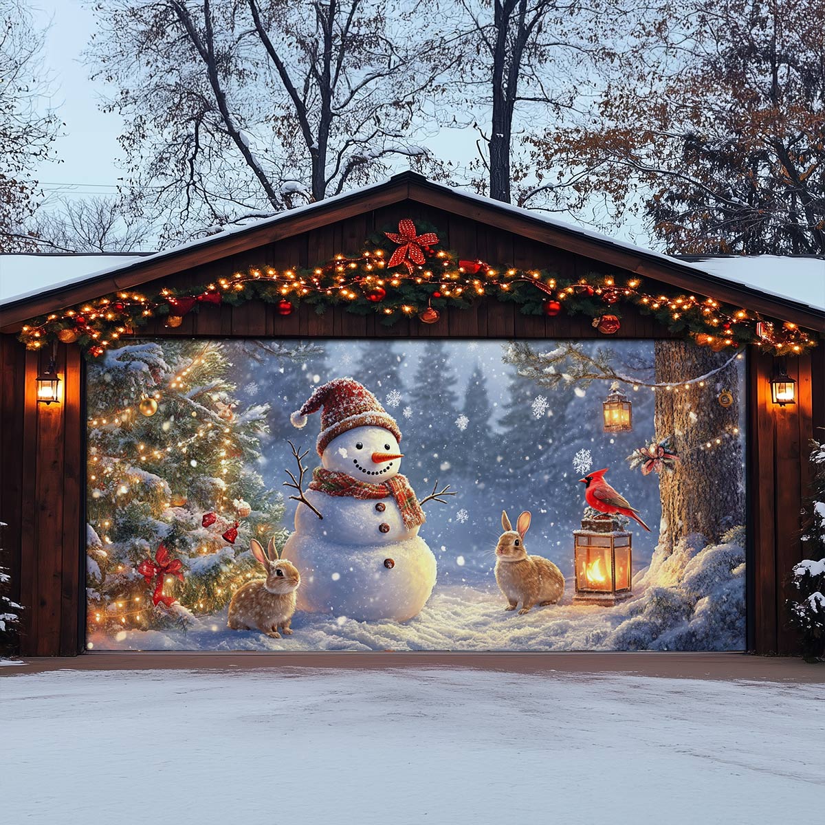 Shineful Garage Door Banner Decoration Christmas Eve Magic
