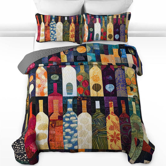 Shineful All Season Quilt 3-Piece Set Captivating Wine