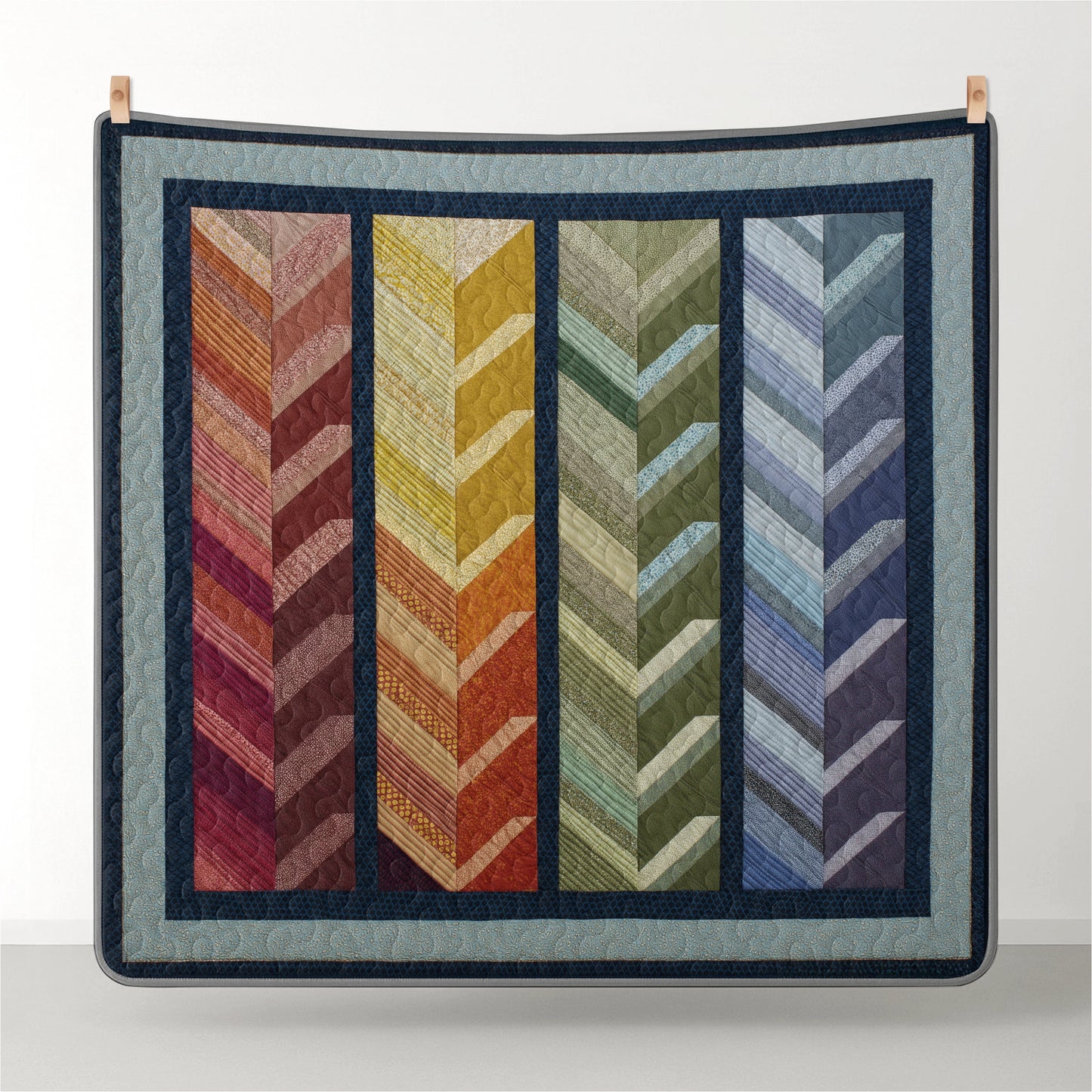 Shineful All Season Quilt 3-Piece Set Harvest Path Lines