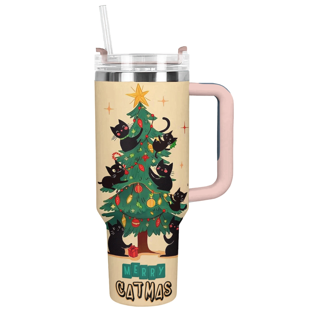 Shineful Tumbler Christmas Purrfect Merry Catmas