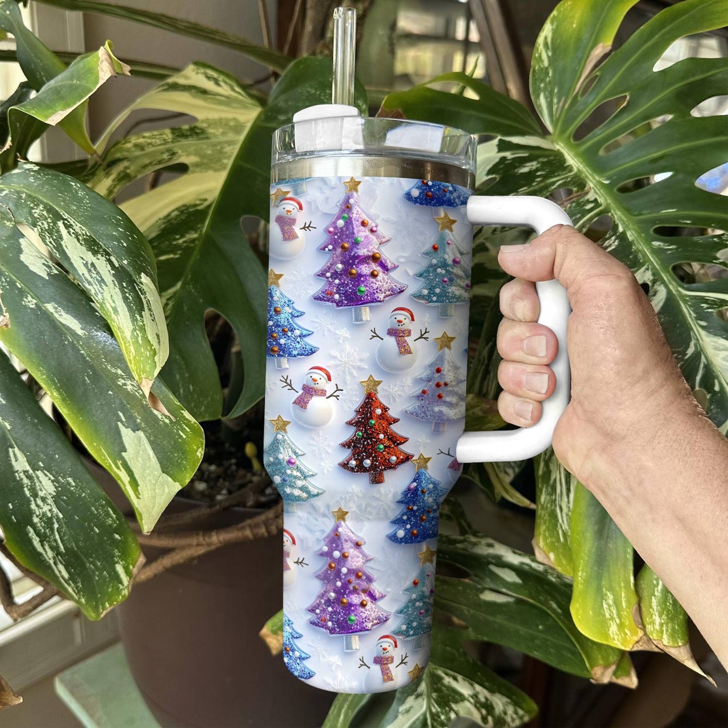 Shineful Glossy Tumbler Colorful Christmas