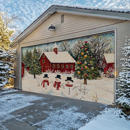 Shineful Garage Door Banner Decoration - Country Christmas Charm