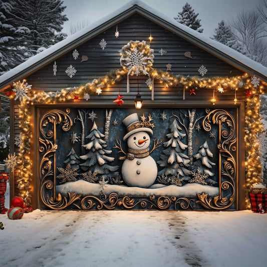 Shineful Garage Door Banner Decoration Winter Magic