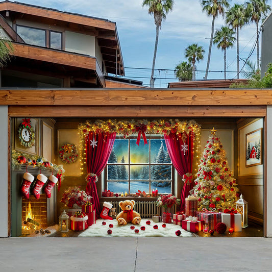 Shineful Garage Door Banner Decoration - A Christmas To Remember