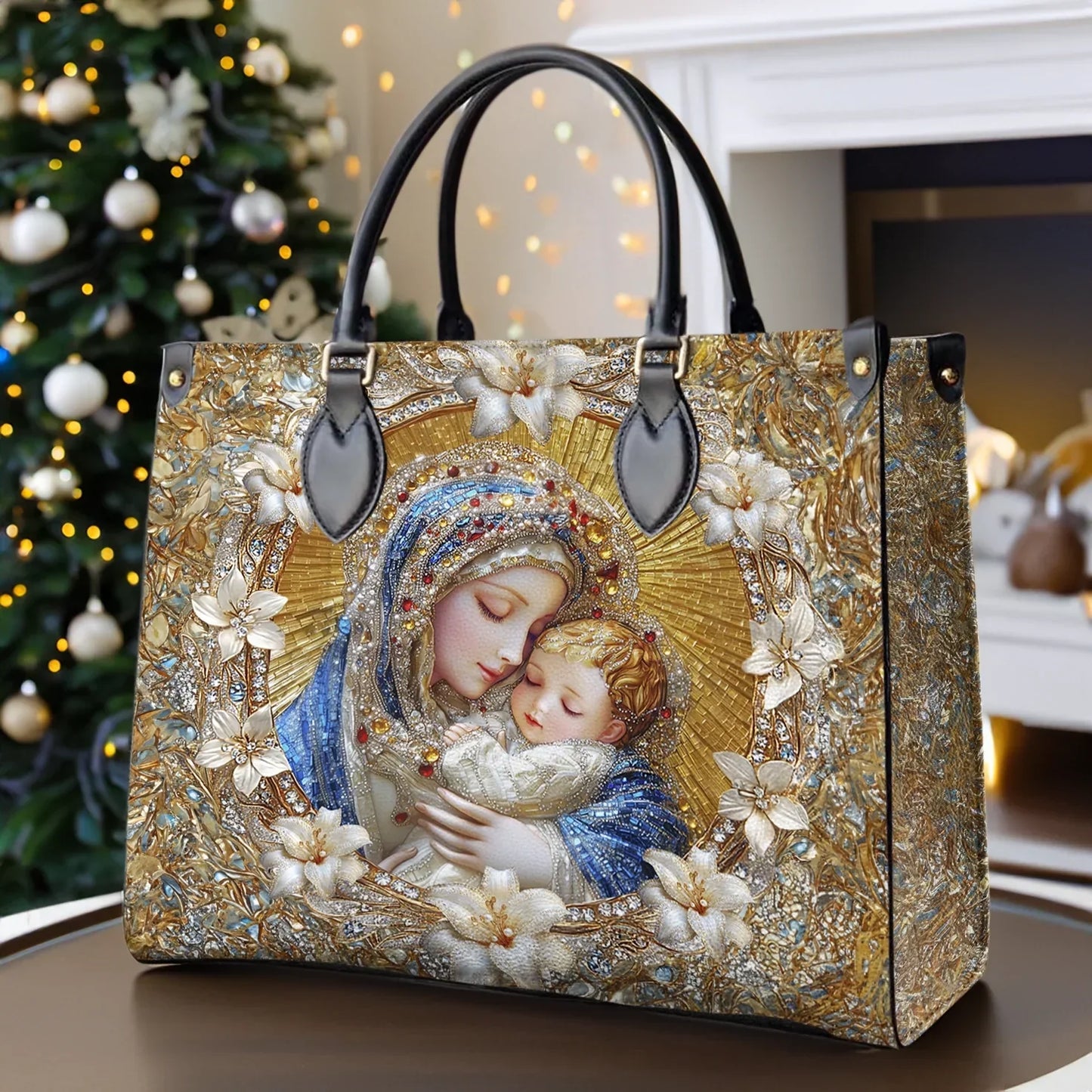 Shineful Holy Embrace Personalized Leather Bag