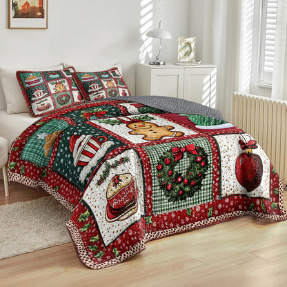 Shineful All Season Quilt 3-Piece Set Christmas Spirit