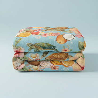 Shineful All Season Quilt 3-Piece Set Coastal Bloom
