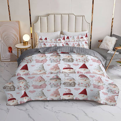 Shineful All Season Quilt 3-Piece Set Pretty Gnomes