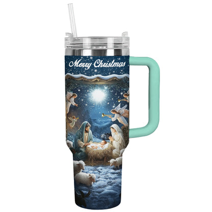 Shineful Tumbler Nativity Blessing Silence Night