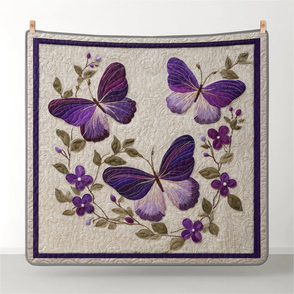 Shineful Quilt 3-Piece Set Dance of the Violet Wings