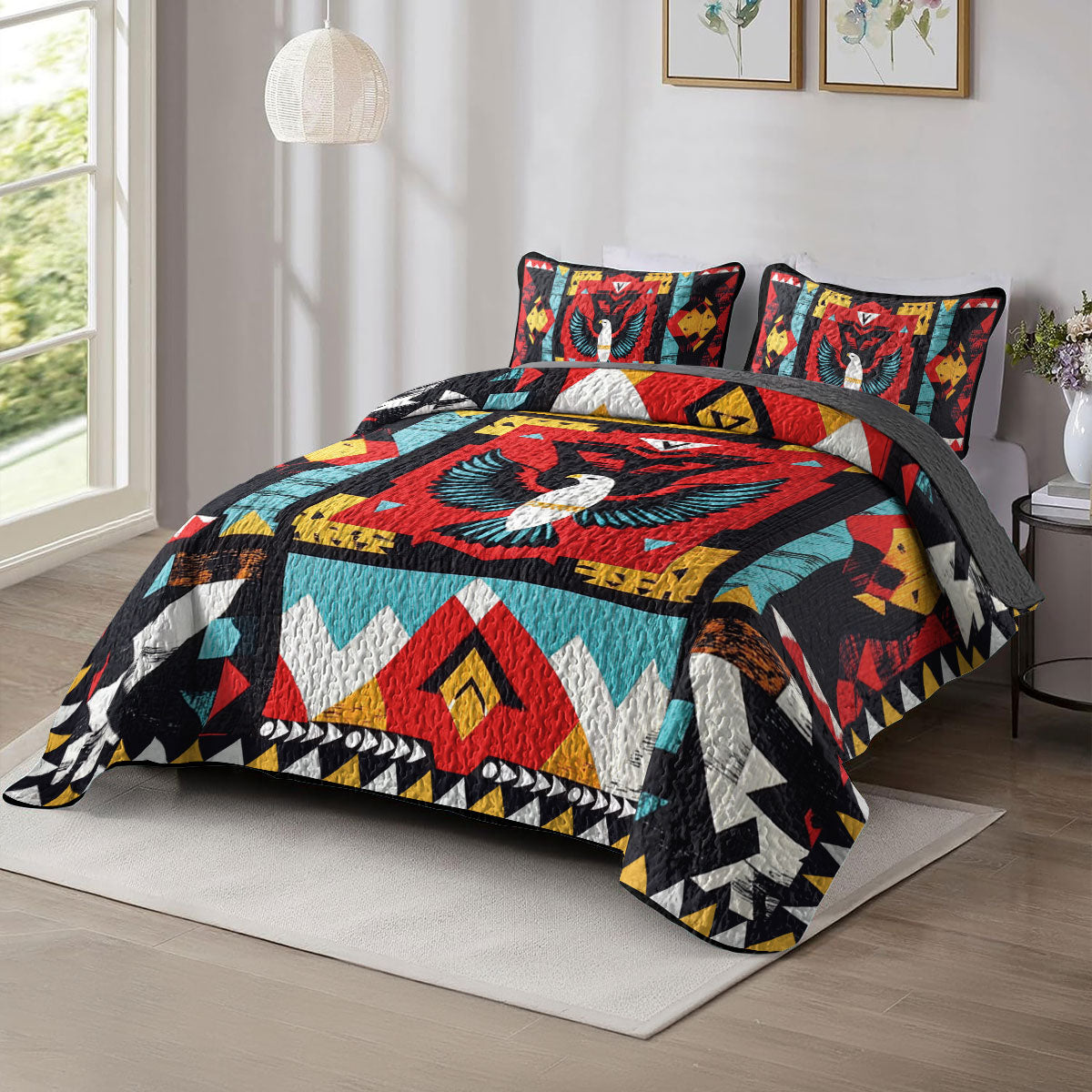 Shineful All Season Quilt 3-Piece Set Sacred Wings