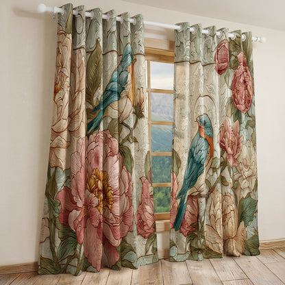 Shineful Quilted Curtain Still Morning