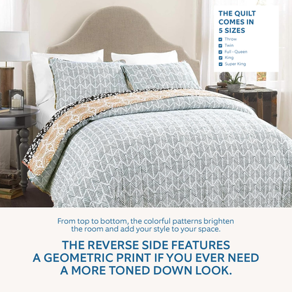 Shineful All Season Quilt 3-Piece Set Grandma's Love