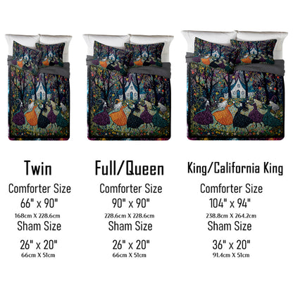 Shineful All Season Quilt 3-Piece Set Beautiful Witchy Woman