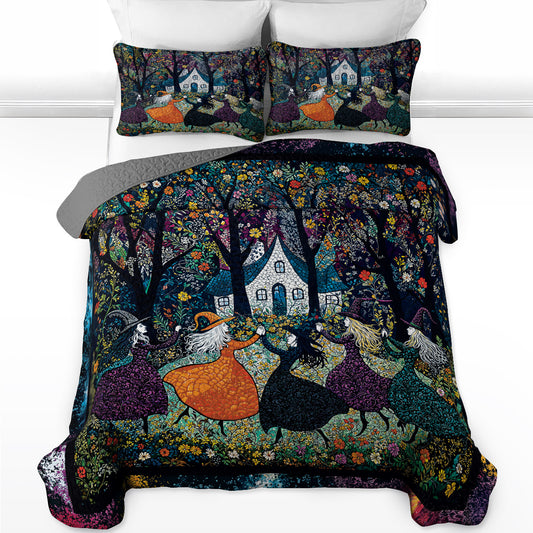 Shineful All Season Quilt 3-Piece Set Beautiful Witchy Woman