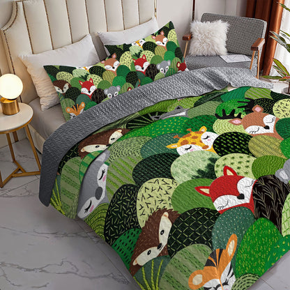 Shineful All Season Quilt 3-Piece Set Woodland Hills Hide & Seek