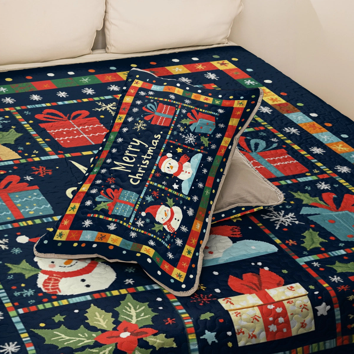 Shineful All Season Quilt 3-Piece Set Christmas Festive