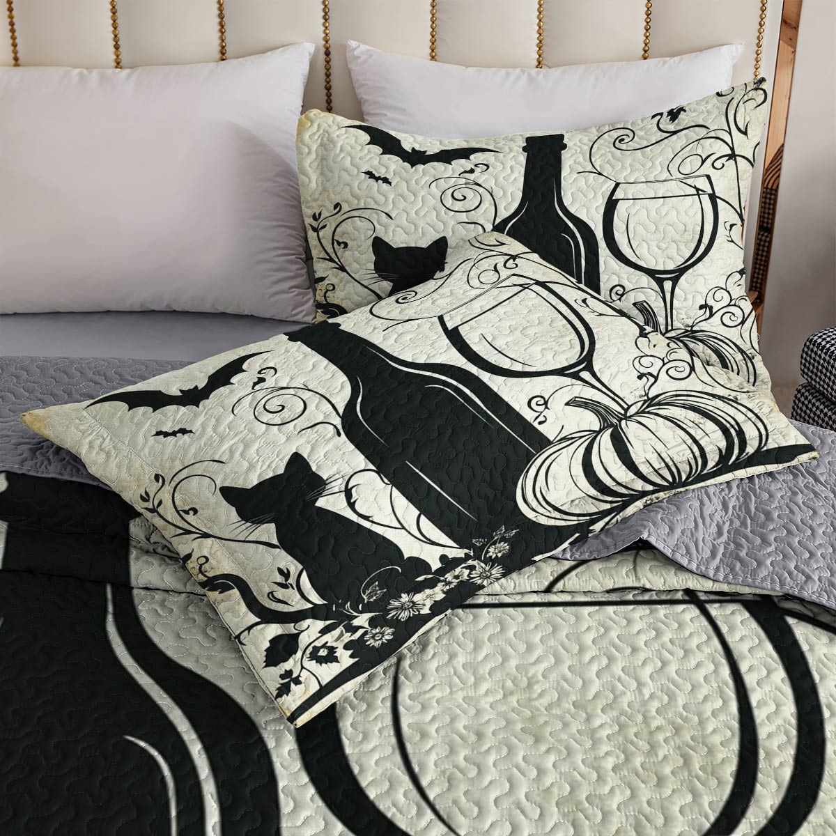 Shineful All Season Quilt 3-Piece Set Moderate Winelife