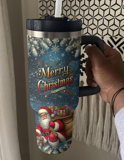 Shineful Tumbler Santa’s Nighttime Wonder