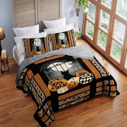 Shineful All Season Quilt 3-Piece Set Spooky Night