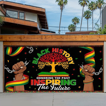 Shineful Garage Door Banner Decoration Rooted & Rising
