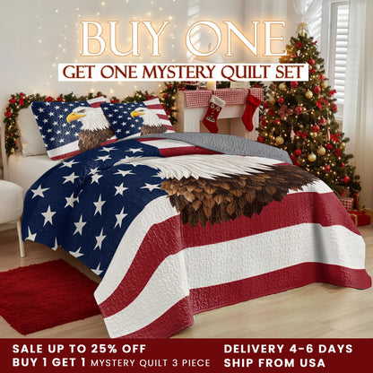 Shineful Quilt 3-Piece Set American Eagle