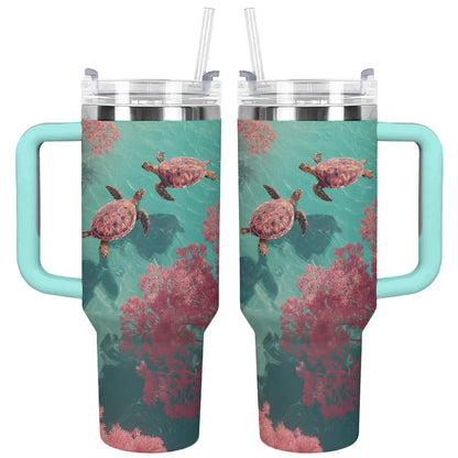 Shineful Tumbler Sea Turtles Ocean Companions