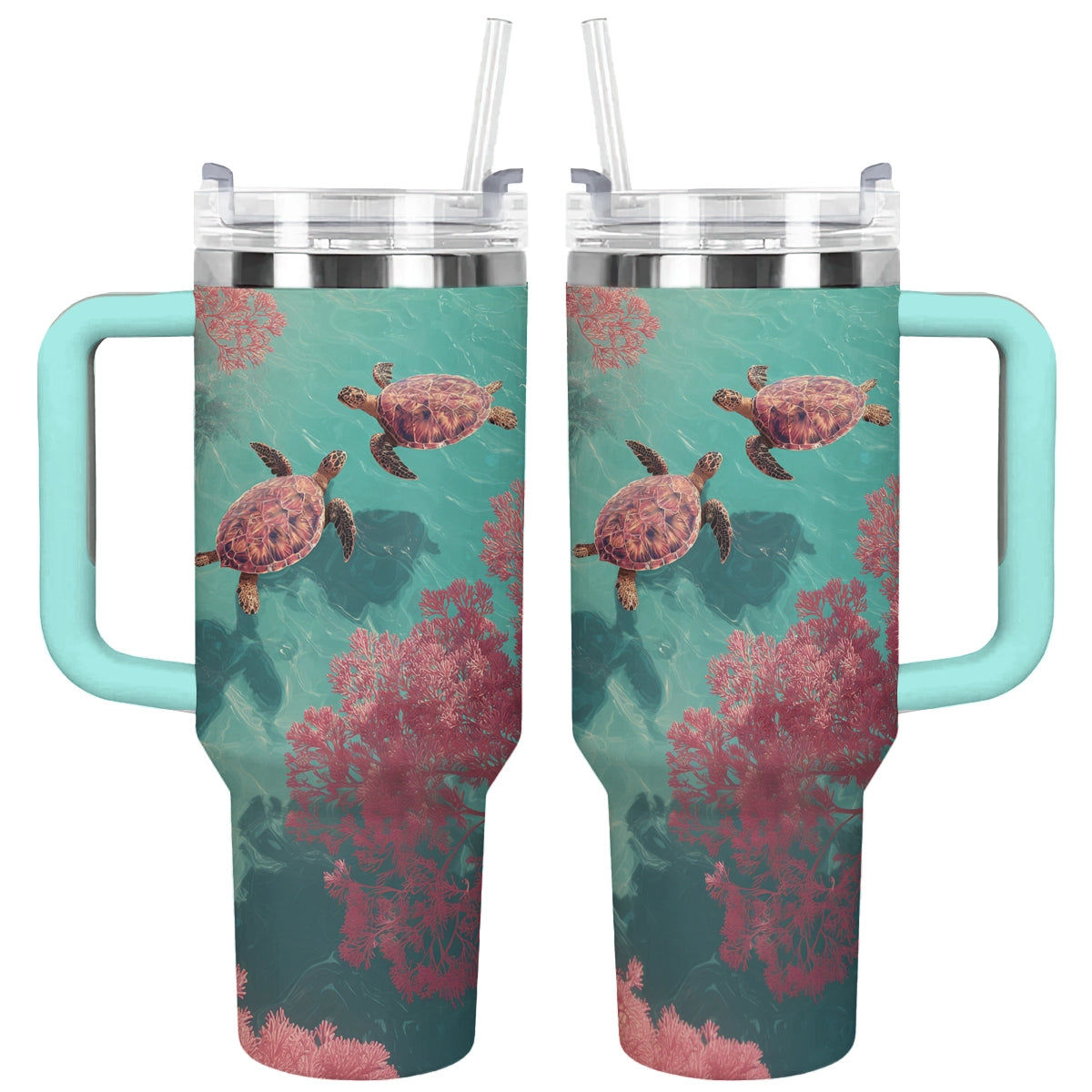 Shineful Tumbler Sea Turtles Ocean Companions