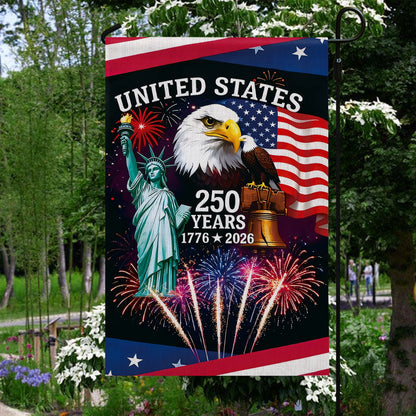 Shineful Gargen Flag 12" x 18" - Let Freedom Rise United States
