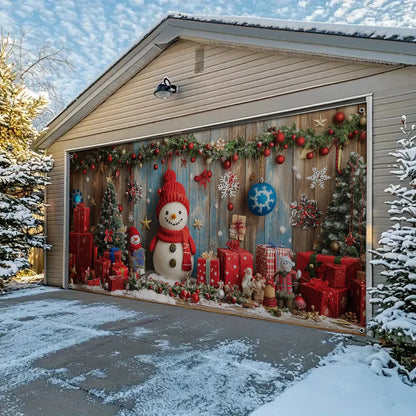 Shineful Garage Door Banner Decoration Jolly Winter Bliss