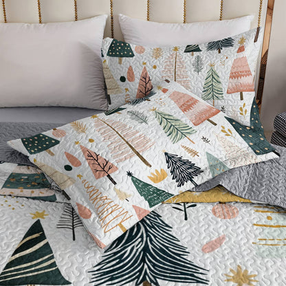 Shineful All Season Quilt 3-Piece Set Gentle Pines