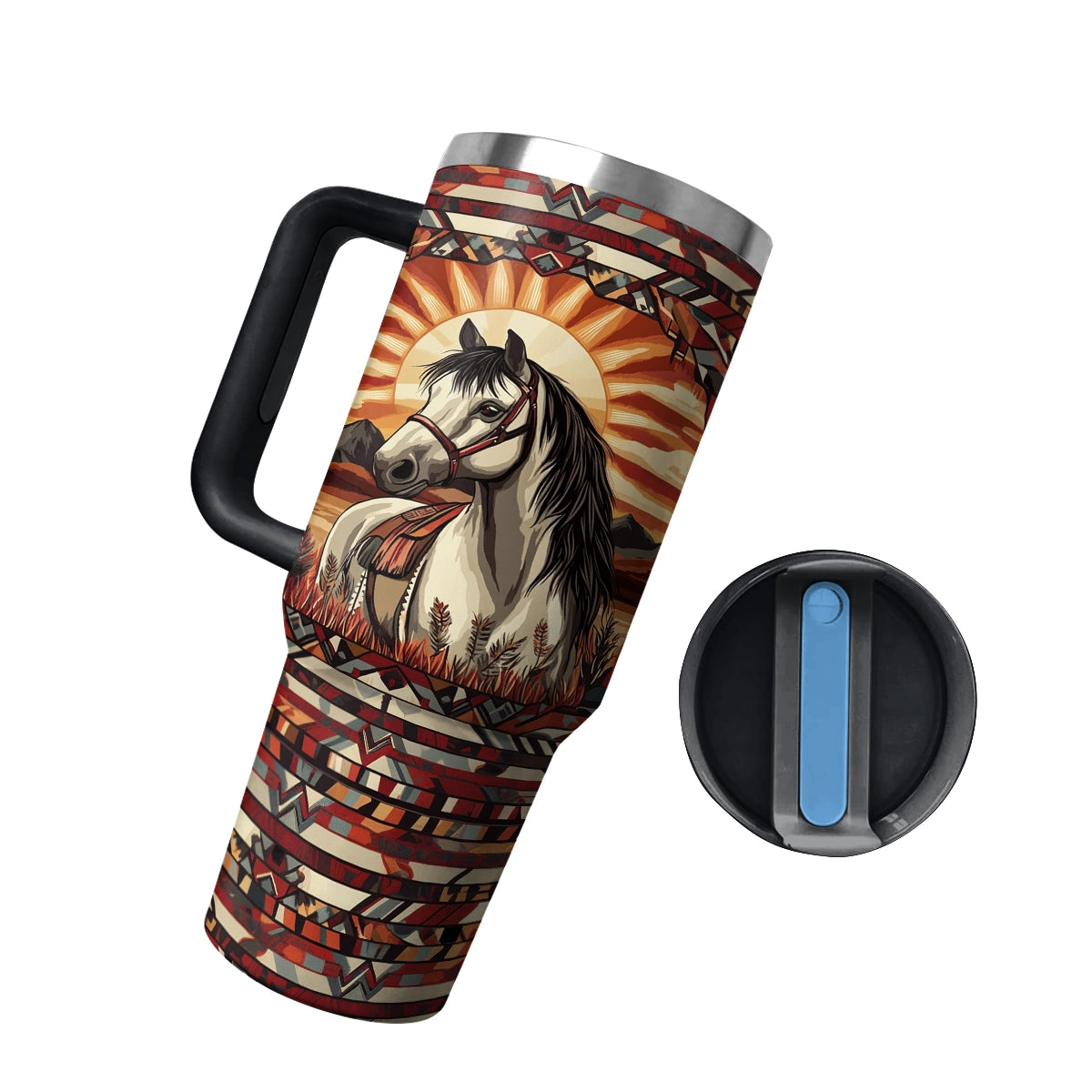 Shineful Tumbler Horse Sunset Spirit