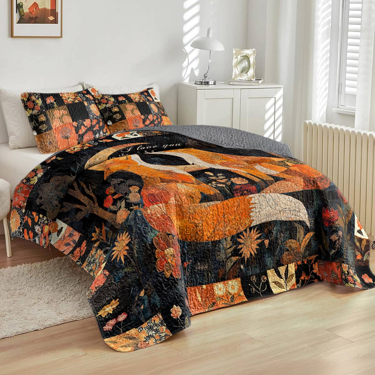 Shineful All Season Quilt 3-Piece Set Enchanting Night