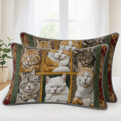 Shineful Quilt 3-Piece Set Sleepy Cats