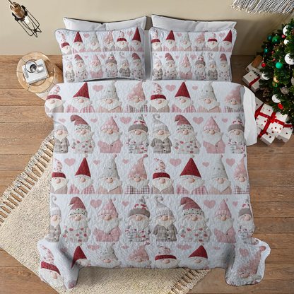 Shineful All Season Quilt 3-Piece Set Pretty Gnomes