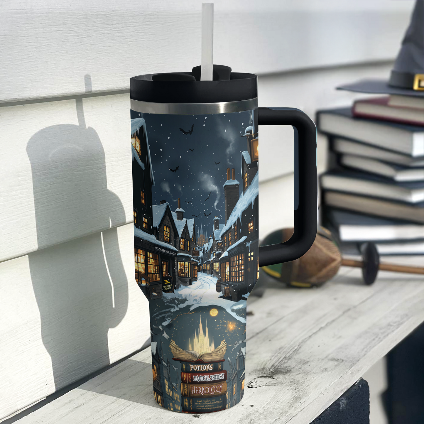 Shineful Tumbler Fantasy Wizard Village