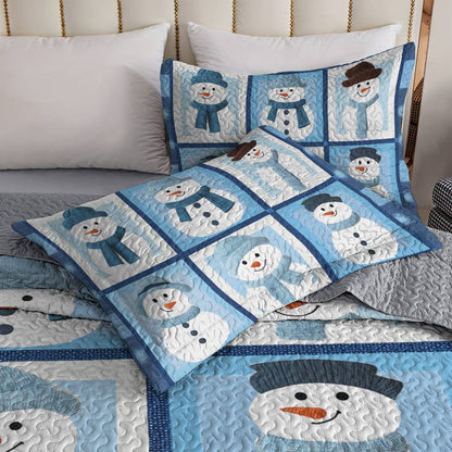 Shineful All Season Quilt 3-Piece Set - Frosty Friends