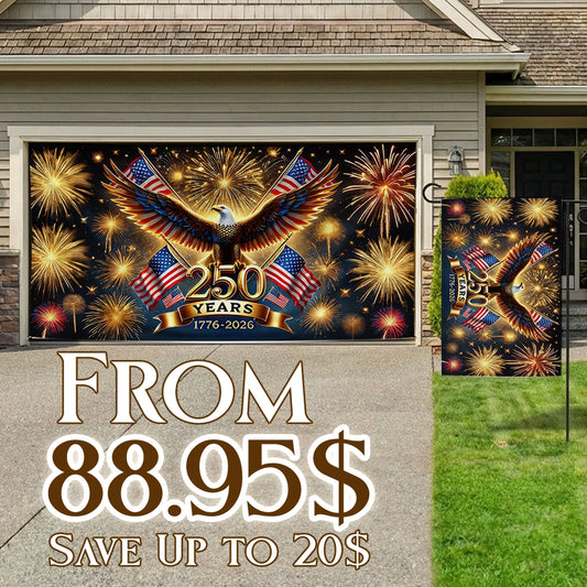 Shineful Bundle Garage and Garden Flag - 250 Years of the Republic