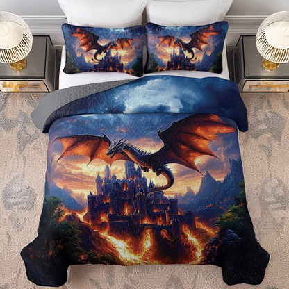 Shineful All Season Quilt 3-Piece Set - Dragon's Keep