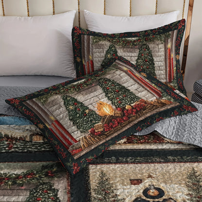 Shineful All Season Quilt 3-Piece Set - Home for the Christmas Holidays