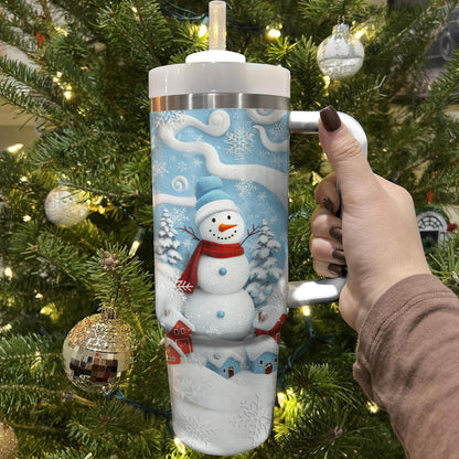 Shineful Tumbler Joyful Winter Snowman