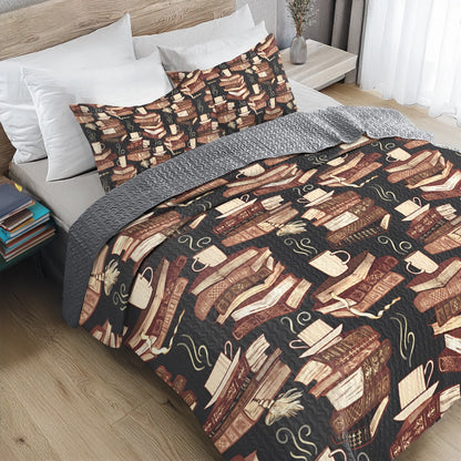 Shineful All Season Quilt 3-Piece Cozy Reading's Magic