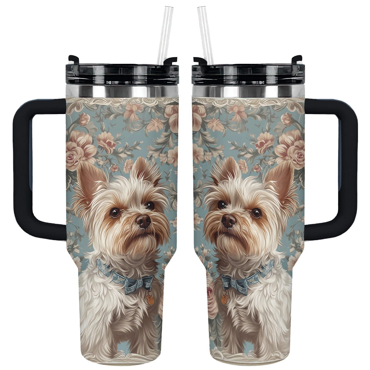 Shineful Tumbler Royal Yorkie Elegance
